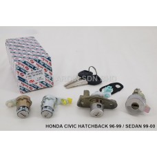 Honda Civic SO3 Hatchback 96-99 / SO4 Sedan 99-00 Ignition Lock Cylinder + Door Lock + Trunk Lid Lock Key Sets